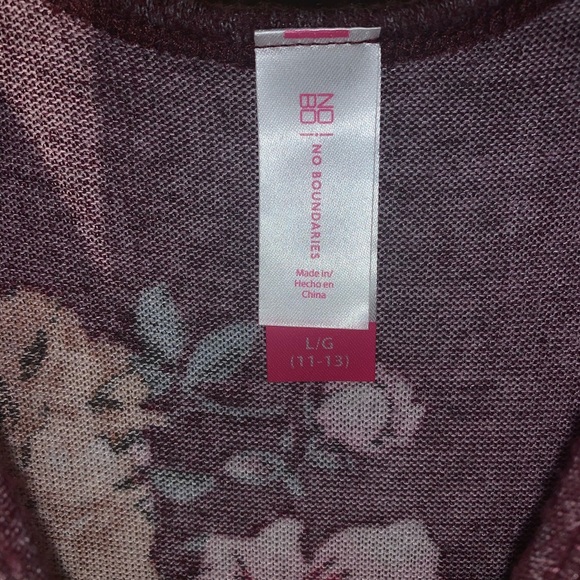 No boundaries long sheer long sleeve shirt size L - Picture 3 of 3